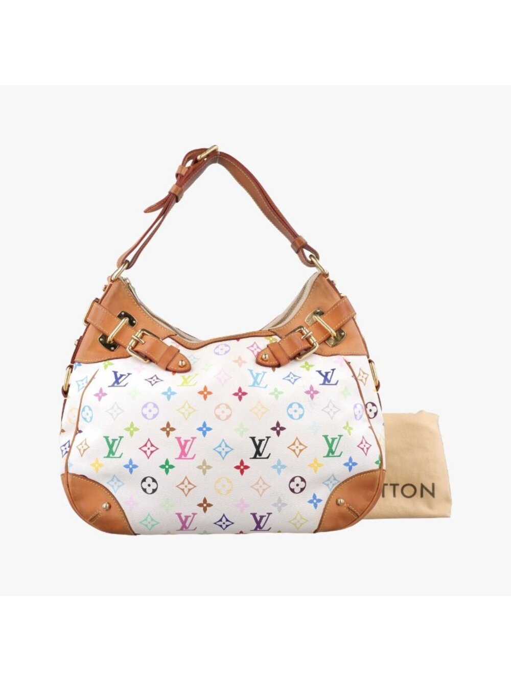 Louis Vuitton Greta Blanc Monogram Multicolor Shoulder Bag